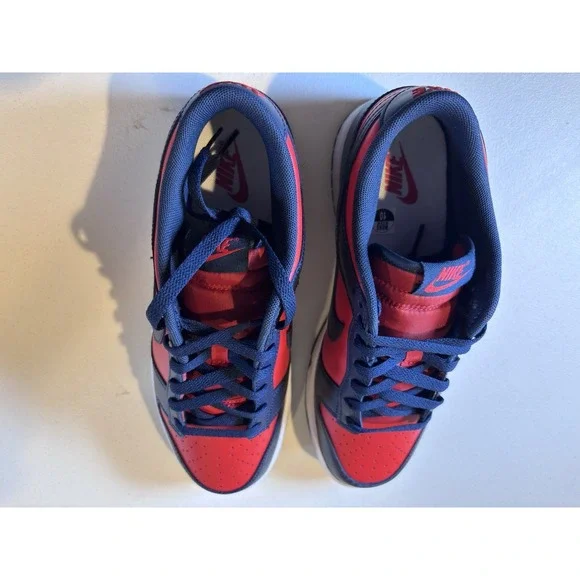 Nike Dunk Low Retro University Red Obsidian Sneakers DV0833-601 Mens Size 10 NEW - Picture 10 of 11